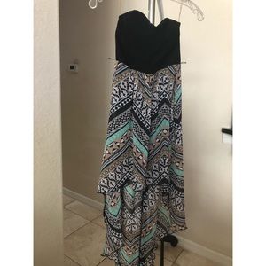 New high low strapless dress from Macy’s